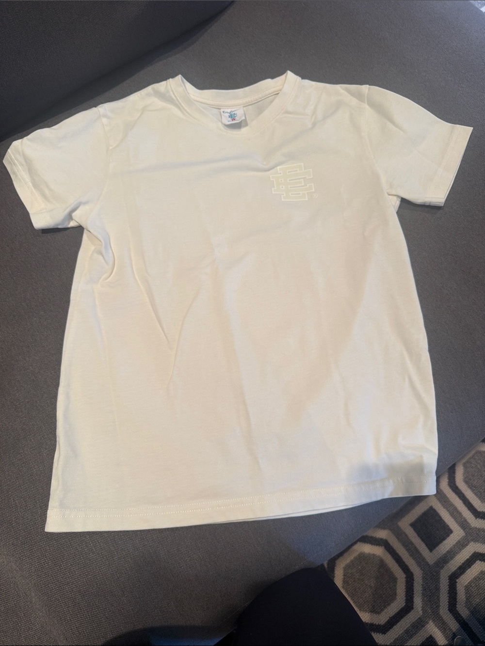 Eric Emanuel Kids Cream Short Sleeve Logo Tee
